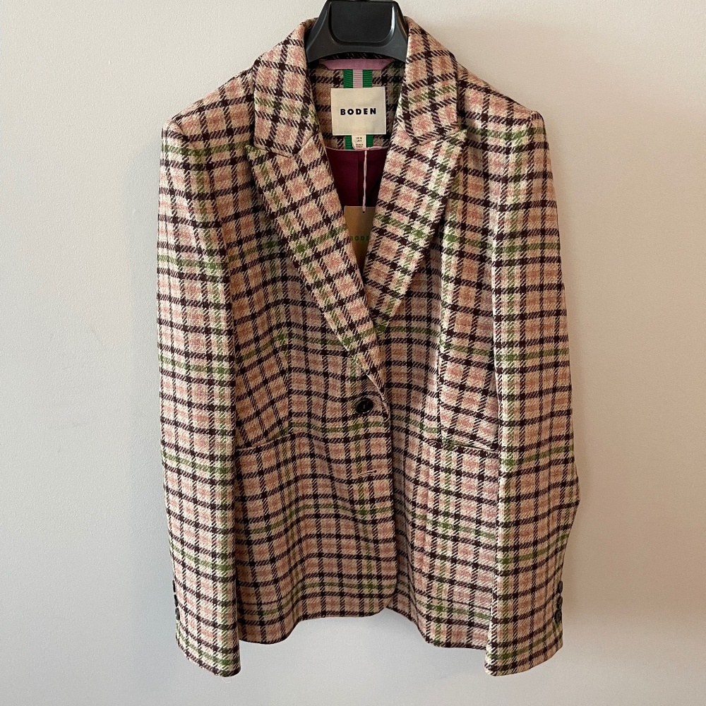 Boden Marylebone Tweed Blazer US Size 6 NWT